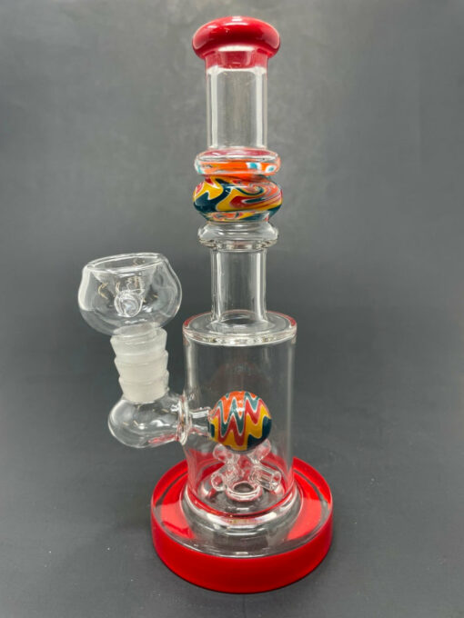 Shop 7" Red Single Percolator Ball Bong in australian