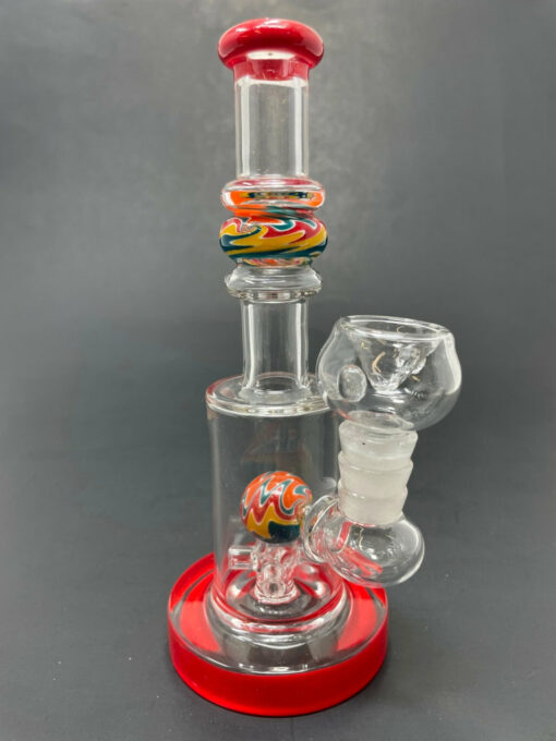 Shop 7" Red Single Percolator Ball Bong in australian