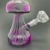 Shop 5" Neon Purple Mushroom Shaped Bong in australian
