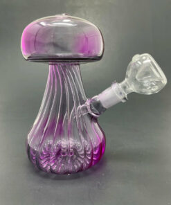Shop 5" Neon Purple Mushroom Shaped Bong in australian