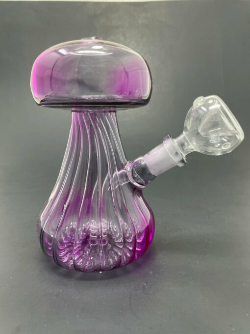 Shop 5" Neon Purple Mushroom Shaped Bong in australian