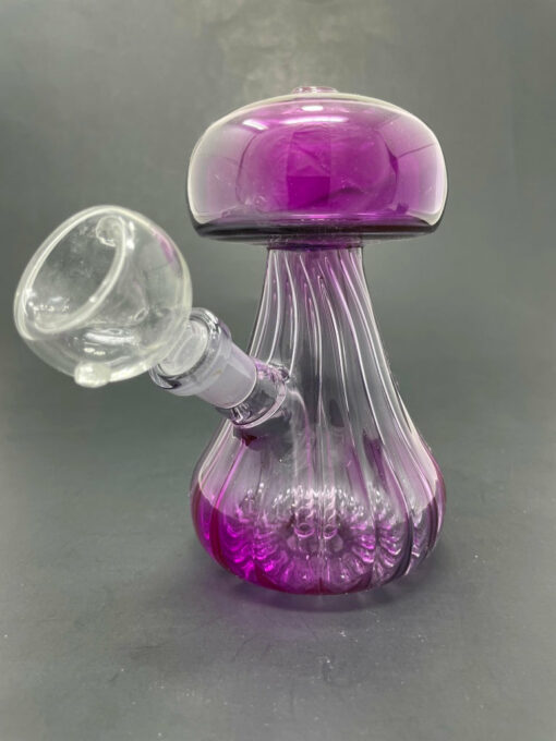 Shop 5" Neon Purple Mushroom Shaped Bong in australian