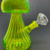 Shop 5"Neon Yellow Mushroom Shaped Bong in australian