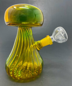 Shop 5"Yellow/Blue Mushroom Shaped Bong in australian