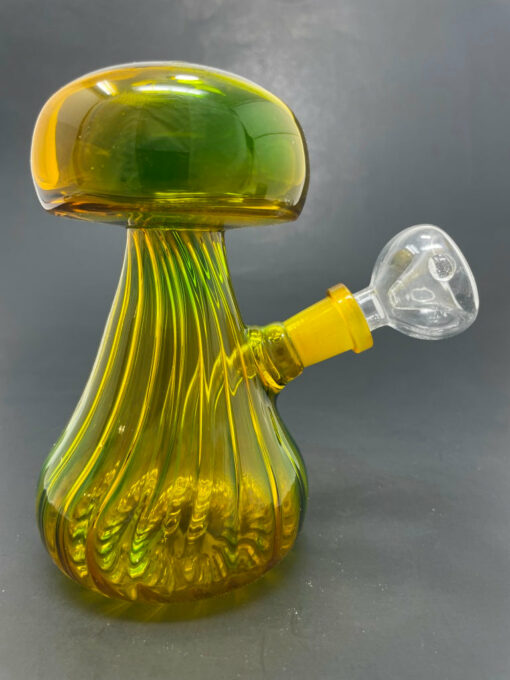 Shop 5"Yellow/Blue Mushroom Shaped Bong in australian
