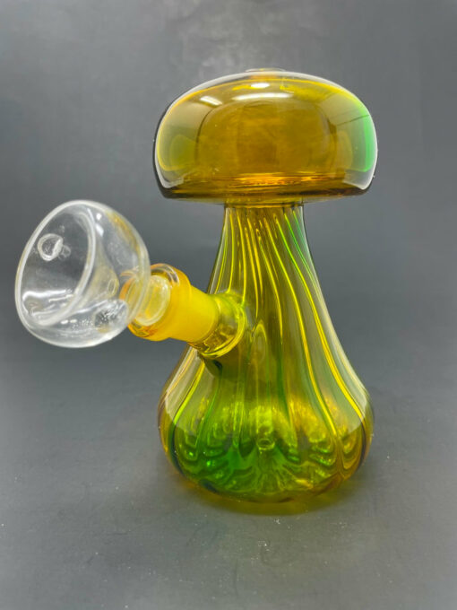 Shop 5"Yellow/Blue Mushroom Shaped Bong in australian
