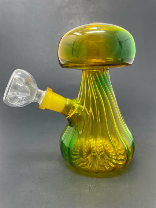 Shop 5"Yellow/Blue Mushroom Shaped Bong in australian