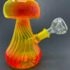 Shop 5" Neon Yellow/Orange Mushroom Shaped Bong in australian