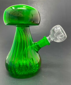 Shop 5"Neon Green Mushroom Shaped Bong in australian