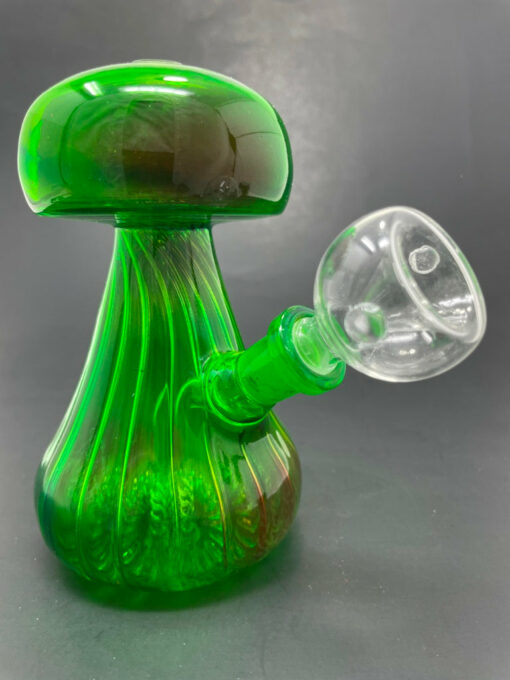 Shop 5"Neon Green Mushroom Shaped Bong in australian