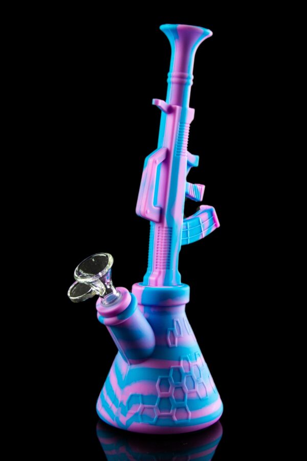Shop The "Machine Gun" Silicone Water Pipe in australian