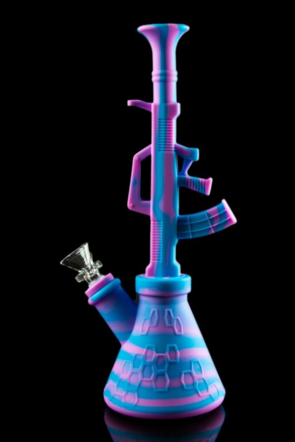 Shop The "Machine Gun" Silicone Water Pipe in australian