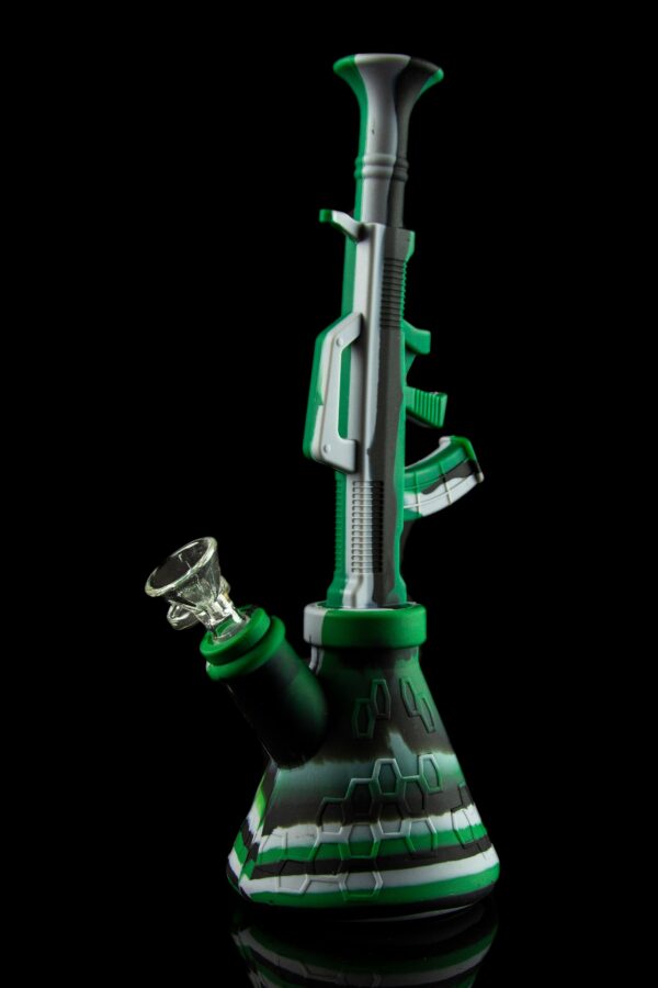 Shop The "Machine Gun" Silicone Water Pipe in australian