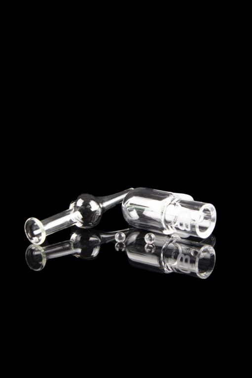 Shop 14.5mm Super Tall and Skinny Round Bottom Quartz Banger and Carb Cap Set in australian