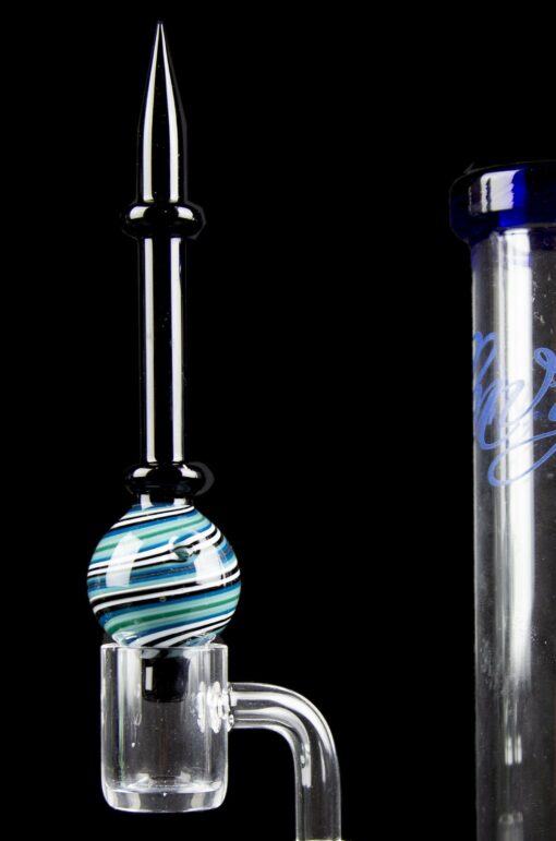 Shop Swirly Spherical Carb Cap with Dabber in australian