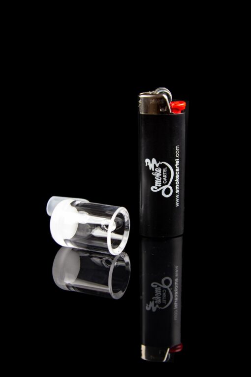 Shop Curved White Base 14.5mm Quartz Banger in australian
