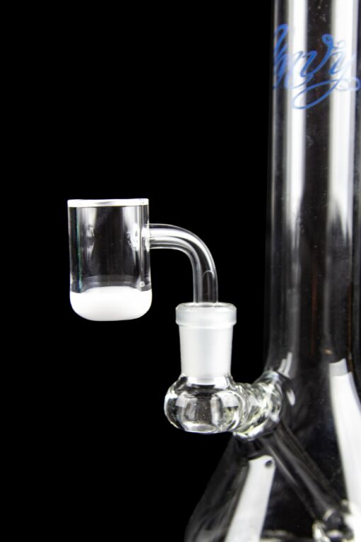 Shop Curved White Base 14.5mm Quartz Banger in australian