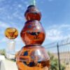 Shop Stoned Genie Triple Pumpkin Halloween Bong in australian