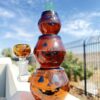 Shop Stoned Genie Triple Pumpkin Halloween Bong in australian