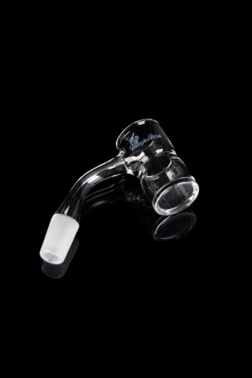 Shop Honeybee Herb 45 Degree Honey Bevel Splash Bucket Quartz Banger - Black Line in australian