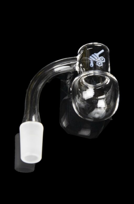 Shop Honeybee Herb 90 Degree Honey Kettle Quartz Banger - Yellow Line in australian
