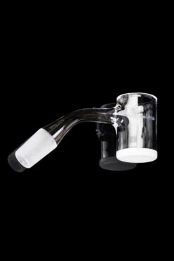 Shop Honeybee Herb 45 Degree Honey & Milk Bevel Quartz Banger - Black Line in australian