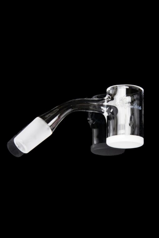 Shop Honeybee Herb 45 Degree Honey & Milk Bevel Quartz Banger - Black Line in australian