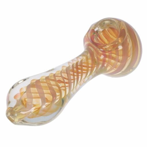 Shop Gold Fume Twisty Spoon Pipe - 5 in. in australian