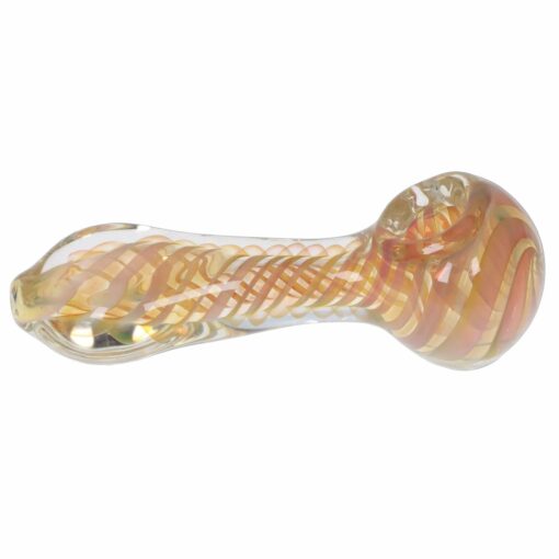 Shop Gold Fume Twisty Spoon Pipe - 5 in. in australian