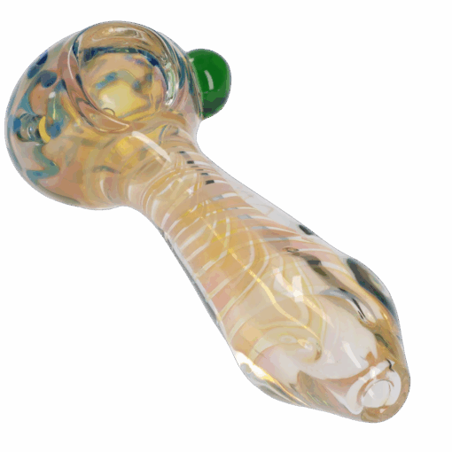 Shop Gold Twisty Spoon Pipe - 5 in. in australian