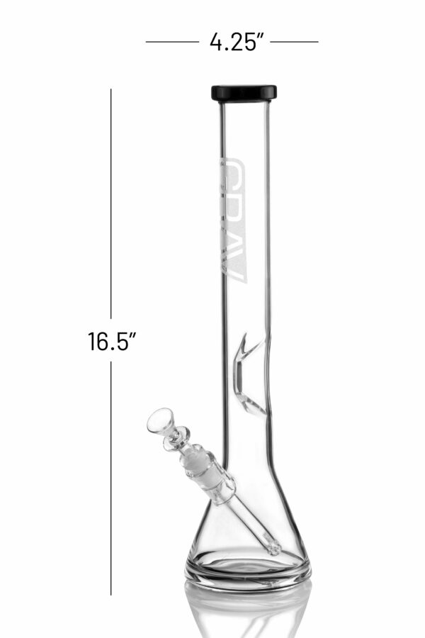 Shop GRAV® Large, Black Accent Beaker Base Water Pipe in australian