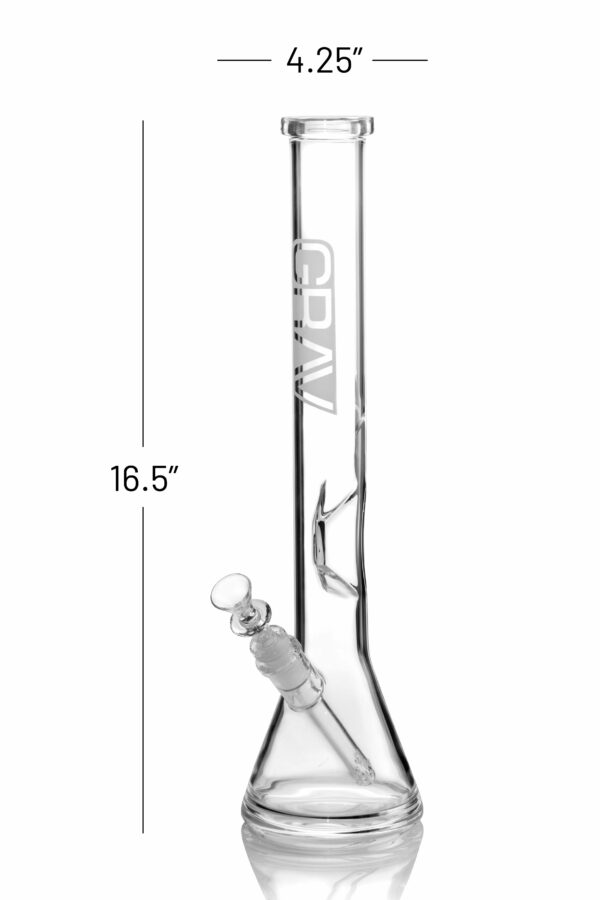 Shop GRAV® Large, Clear Beaker Base Water Pipe in australian