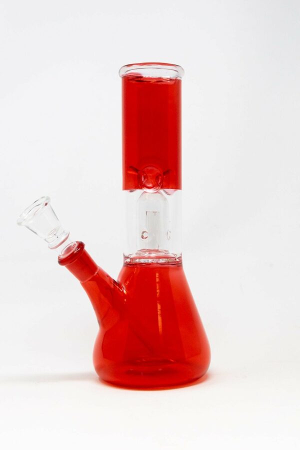 Shop 8" Red Single Perk Bong w/ Ice Catcher in australian