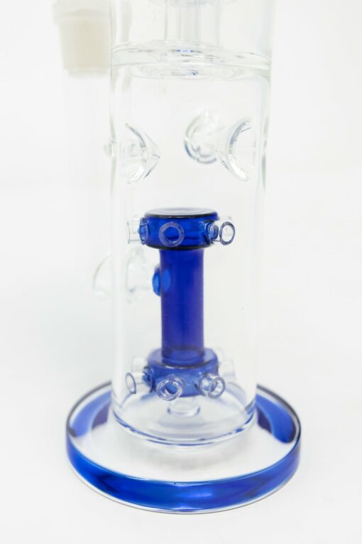 Shop 15" Blue Double Percolator Bong w/ Ice Catcher in australian