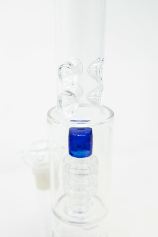 Shop 15" Blue Double Percolator Bong w/ Ice Catcher in australian