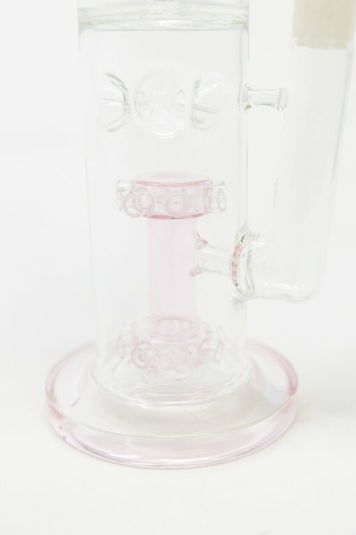 Shop 15" Pink Double Percolator Bong w/ Ice Catcher in australian