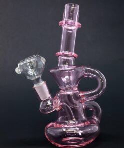 Shop 7" Pink Diablo Recycler Bong in australian