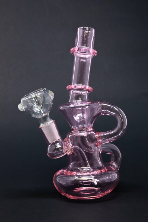 Shop 7" Pink Diablo Recycler Bong in australian