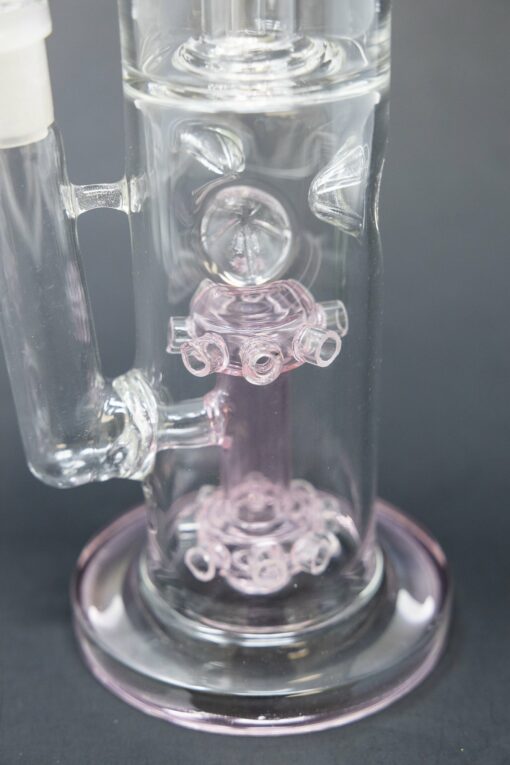 Shop 15" Pink Double Percolator Bong w/ Ice Catcher in australian