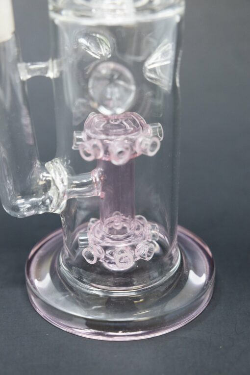 Shop 15" Pink Double Percolator Bong w/ Ice Catcher in australian
