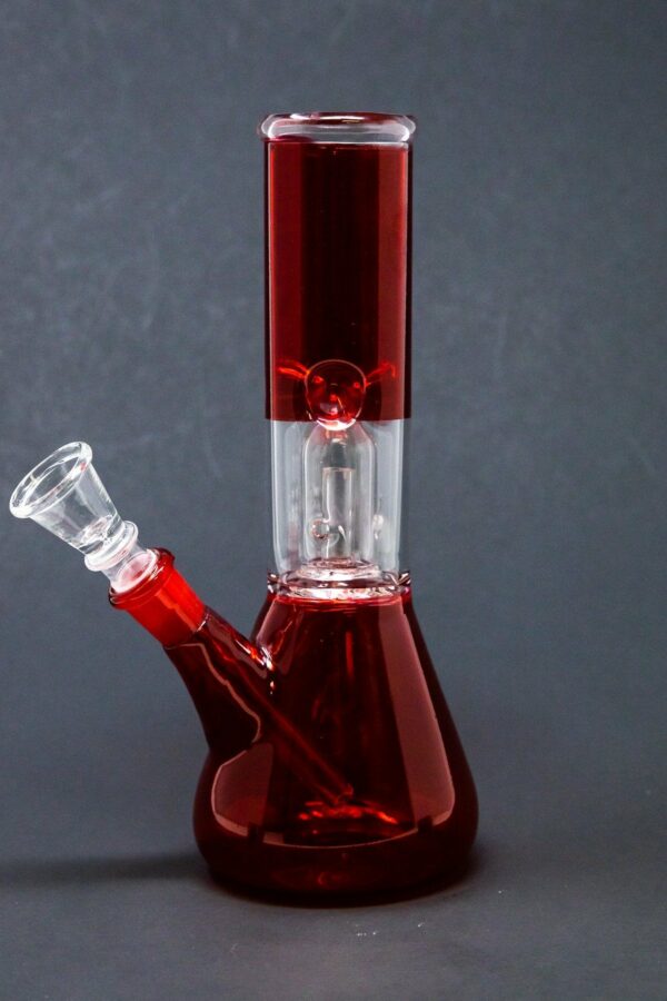 Shop 8" Red Single Perk Bong w/ Ice Catcher in australian