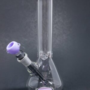 Shop 10" Milky Purple Middle Accent Beaker Bong in australian