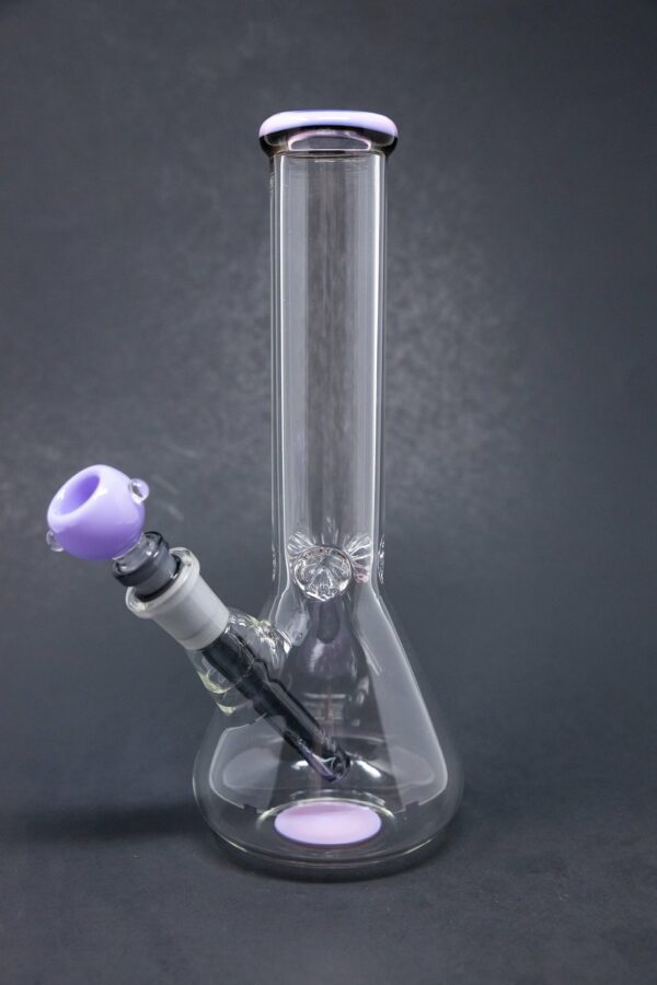 Shop 10" Milky Purple Middle Accent Beaker Bong in australian