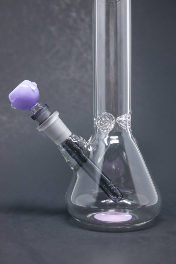 Shop 10" Milky Purple Middle Accent Beaker Bong in australian