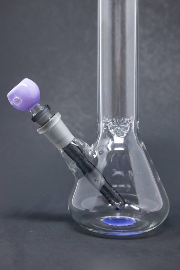 Shop 10" Milky Purple Middle Accent Beaker Bong in australian