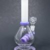 Shop 8" Purple White Neck Flat Base Bong in australian