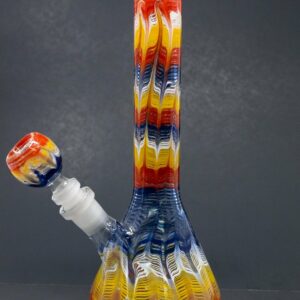 Shop 10" Psychedelic Drip Beaker Bong in australian