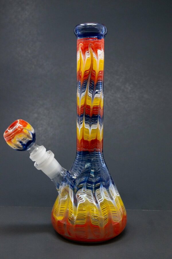 Shop 10" Psychedelic Drip Beaker Bong in australian