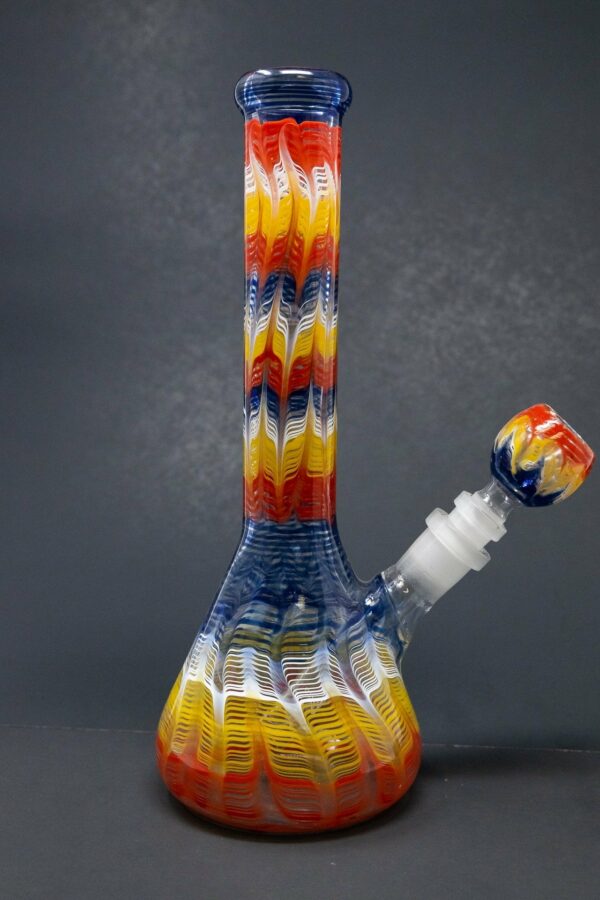 Shop 10" Psychedelic Drip Beaker Bong in australian