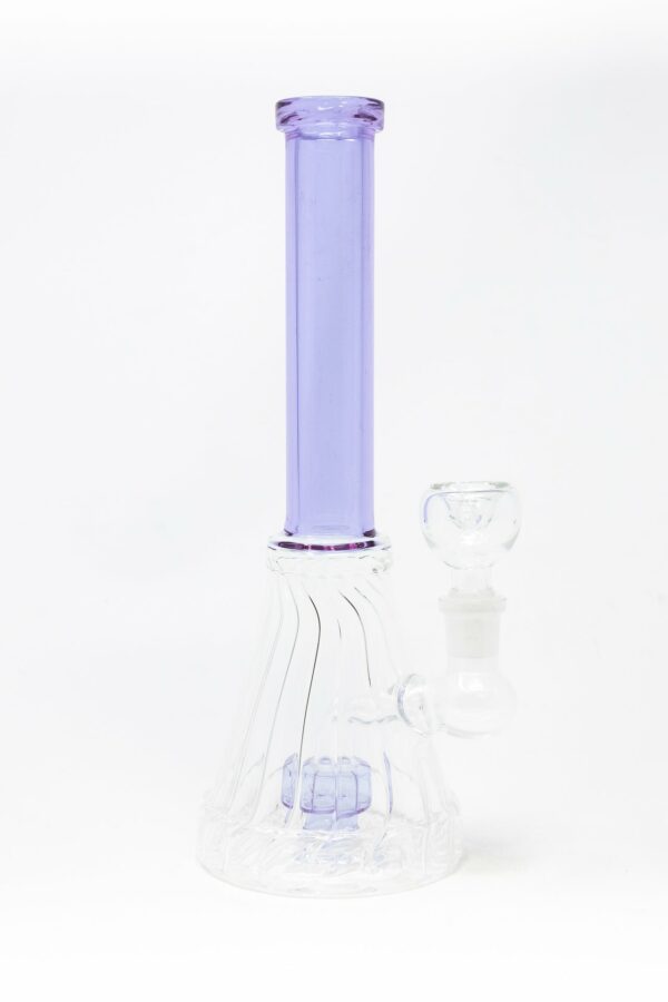 Shop 10" Purple Twisted Base Bong in australian